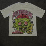 Street Unisex T-shirt Alien Cartoon Pattern Street Tee