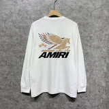Amiri long sleeve shirts mottled pegasus printing