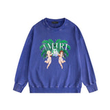 Amiri washed sweatshirt angel twin print washed old