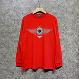 Amiri long sleeve shirts flying eagle wings patch printing