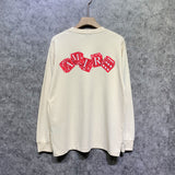 Amiri long sleeve shirts red dice printing