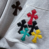 Chh Chrome Hearts Hoodie Autumn/Winter CH Classic Color Sanskrit Hand Painted Graffiti Casual Hooded Sweater