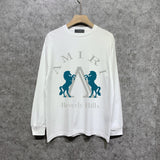 Amiri long sleeve shirts horse printing