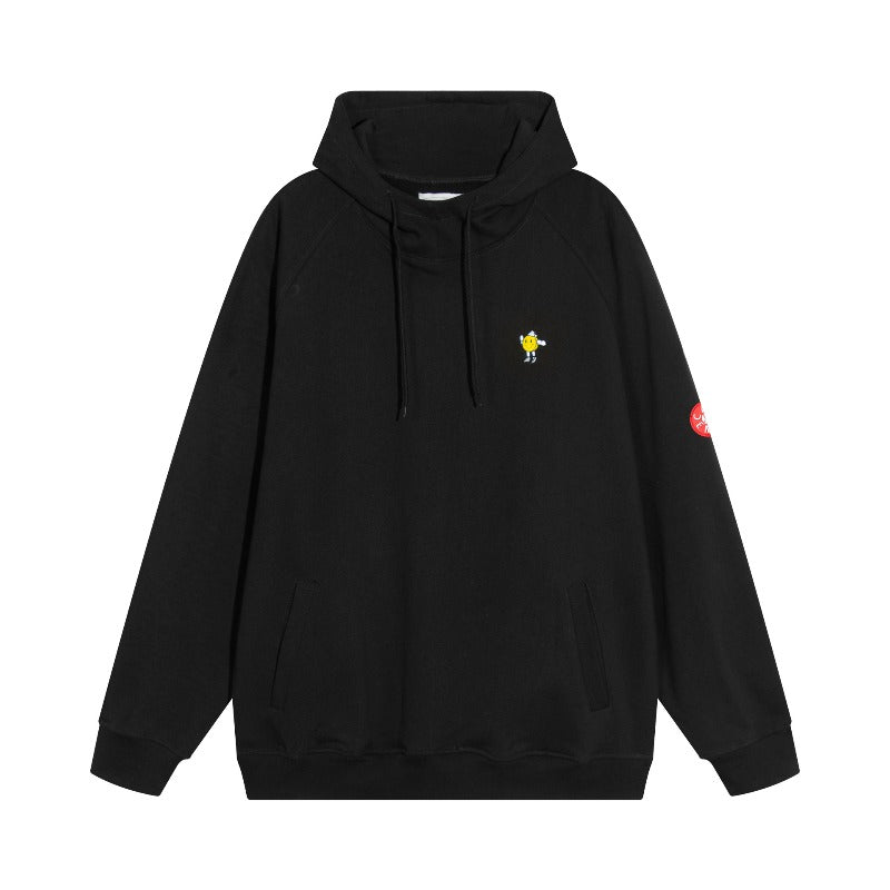 C.e hoodie early spring c.e smiley face embroider drop shoulder pullover hooded sweatshirt