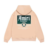 Amiri hoodie flower diamond nameplate printing