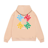 Amiri hoodie color block simple logo set print