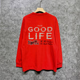 Amiri long sleeve shirts distressed text printing