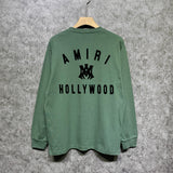 Amiri long sleeve shirts hollywood spider printing