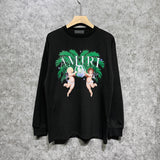 Amiri long sleeve shirts angel twin print