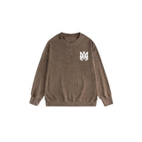 Amiri washed sweatshirt simple letter printing