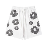 Denim Tears T Shirt ShortsPuff Print Short Sleeve T-shirt Loose Couple Shorts Suit(Options need to be purchased separately)