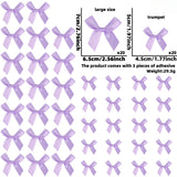 Themed Party Supplies DIY Mini Bow Garland – Double-Sided Polyester Ribbon Bows with Adhesive