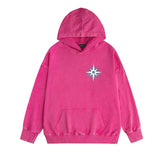 Amiri washed hoodie star shield distressed print
