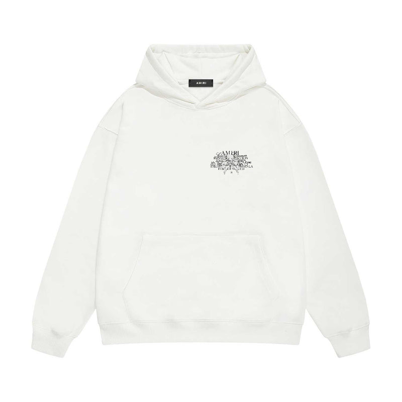 Amiri hoodie letter angel ball print
