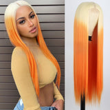 Women's Wigs Middle Part Straight Lace Front Wig