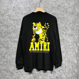 Amiri long sleeve shirts tiger printing