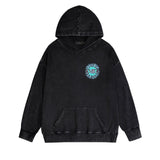 Amiri washed hoodie colorful sun washed distressed printing