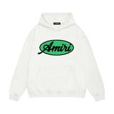 Amiri hoodie oval letter printing