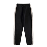Palm Angels Sweatshirts Suit Striped Color Matching Sports Suit Loose Casual Suit
