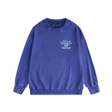 Amiri washed sweatshirt earth letterprinting washed and distressed