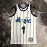 NBA Jerseys MN hot-pressed retro jersey: SW Magic '94 season, white No. 1, Hardaway