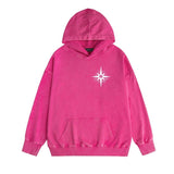 Amiri washed hoodie star shield distressed print