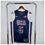 NBA Jerseys 24, Team USA, Navy 5, Edwards