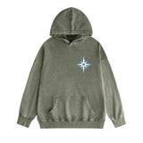 Amiri washed hoodie star shield distressed print