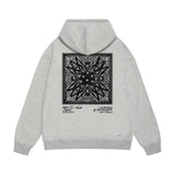 Amiri hoodie simple logo square sleeve print