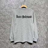 Amiri long sleeve shirts sanskrit printing