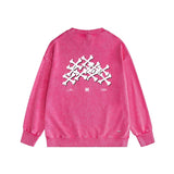 Amiri washed sweatshirt skeleton letter print washed old