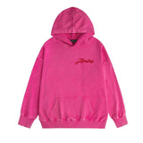Amiri washed hoodie mottled pegasus distressed printing