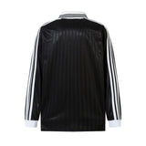 Men long sleeved shirt retrospring & fall style embroiderletter ball uniform lapel