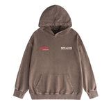 Amiri washed hoodie tv channel washed and distressed printing