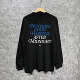 Amiri long sleeve shirts earth letter printing