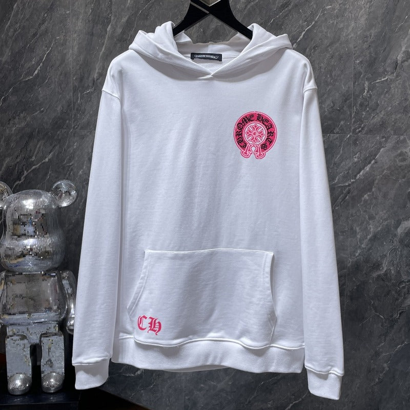 Chh Chrome Hearts Hoodie Color Leather Sanskrit Hand Painted Graffiti Hooded Sweater