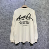 Amiri long sleeve shirts california limited bone crack printing