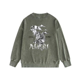 Amiri washed sweatshirt MA printed washed old