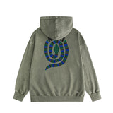 Amiri washed hoodie patchwork colorful snake washed distressed printing