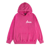 Amiri washed hoodie pure letter distressed printing