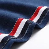 Mens Fashion Jeans Red stripes 7163#