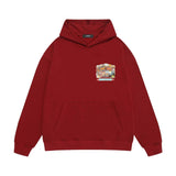 Amiri hoodie lake view oil painting printing