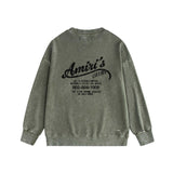 Amiri washed sweatshirt California limited bone fracture print washed and old
