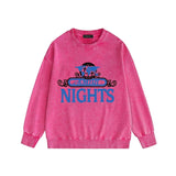 Amiri washed sweatshirt earth letterprinting washed and distressed