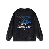 Amiri washed sweatshirt earth letterprinting washed and distressed
