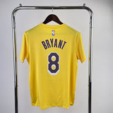 NBA Jerseys Lakers, yellow size 8, quick-drying short sleeves