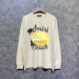 Amiri long sleeve shirts colorful dusk printing