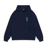Amiri hoodie vertical small overlapping letterprinting