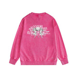 Amiri washed sweatshirt alphabet angel ball print washed old