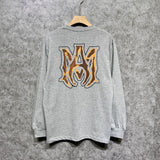 Amiri long sleeve shirts splash paint skeleton printing